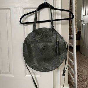 Green circle tote by Anthropologie